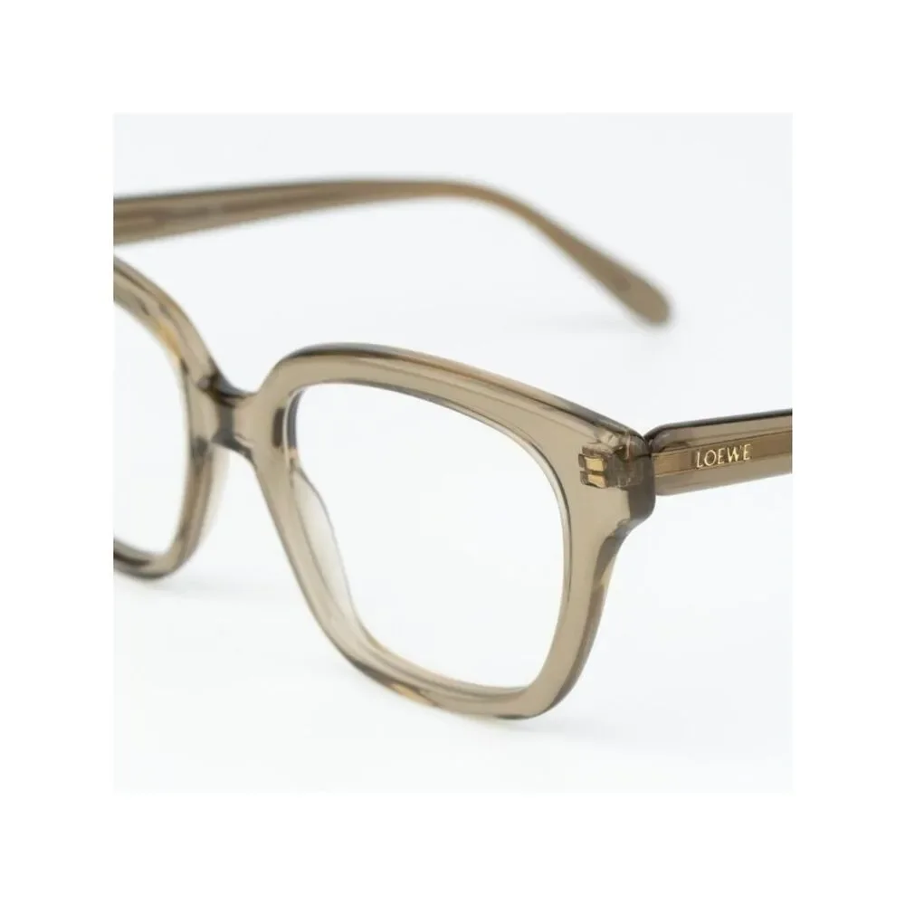 Loewe SLIM Women Eyeglasses Green Square LW50083I 096 NEW AUTHENTIC